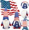 4th of July Decorations - Memorial Day Decorations - 250th Anniversary Patriotic USA Gnomes for Home - Fourth of July for Office, Indoor - 250 Years America Red White Blue Figurines Merchandise